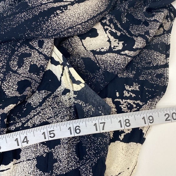 Vintage 80's Dress Flutter Sleeves Threes Company Style Women's 6 - Picture 9 of 14